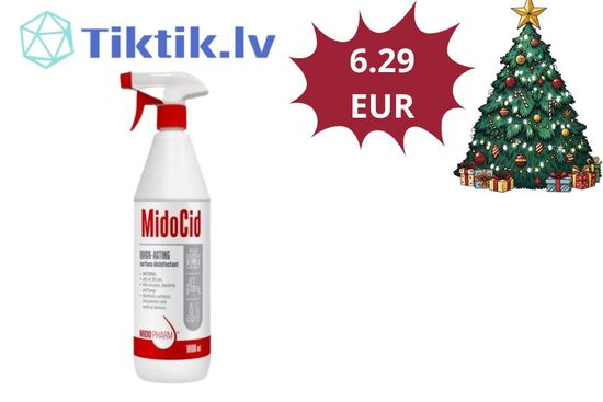 Virsmu dezinfekcijas līdzeklis MidoCid , Midopharm